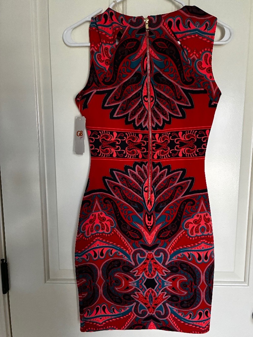 BNWT Women's GB Eyelet Cut Out Embellished Retro Bodycon Dress